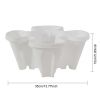 1pcs Three-Petal Pot Decor Plastic Stackable Vertical Flower Plant Pot Strawberry Seedling Holder Vegetable Planters Garden