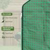 Outsunny 2 Pieces Walk-in Greenhouse Replacement Cover for 01-0472 w/ Roll-up Door and Mesh Windows