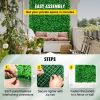 VEVOR Artificial Boxwood Panel 8pcs Boxwood Hedge Wall Panels Artificial Grass Backdrop Wall 24X16 4cm Green Grass Wall