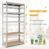 35.5 x 71 Inch Adjustable 5-Layer 2000 lbs Capacity Tool Shelf