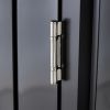 Outdoor Storage Shed, 3 x 3 FT Metal Steel Garden Shed with Single Lockable Door