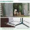 Outsunny 6' x 3' x 5' Portable Walk-in Greenhouse, PVC Cover, Steel Frame Garden Hot House, Zipper Door, Top Vent for Flowers, Vegetables, Saplings