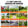 VEVOR Weed Barrier Landscape Fabric, 3*100FT Heavy Duty Garden Weed Fabric, Woven PP Weed Control Fabric, Driveway Fabric