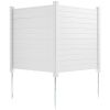 VEVOR Outdoor Privacy Screens, 50" W x 50" H Air Conditioner Fence, Pool Equipment Enclosure, Horizontal Vinyl Privacy Fence