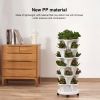1pcs Three-Petal Pot Decor Plastic Stackable Vertical Flower Plant Pot Strawberry Seedling Holder Vegetable Planters Garden
