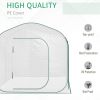 Outsunny 7' x 7' x 6' Portable Walk-in Greenhouse, Pop-up Setup, Outdoor Garden Hot House, Hobby Greenhouse Tent with Zipper Door for Growing Flowers