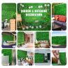 VEVOR Artificial Boxwood Panel 8pcs Boxwood Hedge Wall Panels Artificial Grass Backdrop Wall 24X16 4cm Green Grass Wall