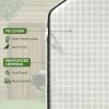 Outsunny 1 Piece Walk-in Greenhouse Replacement Cover for 01-0472 w/ Roll-up Door and Mesh Windows
