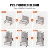 VEVOR 2PCS Raised Garden Bed with Trellis, 60"x13"x61.4" Outdoor Raised Wood Planters with Drainage Holes