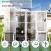 Greenhouse, Wooden Lean to Greenhouses for Outdoors, Heavy Duty Walk in Green House for Outside Winter, Large Hot House for Sunroom Storage Shed