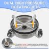 13" Pressure Washer Surface Cleaner with 4 Wheels, Stainless Steel Power Washer Accessory for Driveways Sidewalks Patios Cleaning