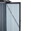 Outdoor Storage Shed, 3 x 3 FT Metal Steel Garden Shed with Single Lockable Door