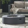 50 000 BTU ROUND MGO FIRE TABLE TANK OUTSIDE