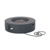 50 000 BTU ROUND MGO FIRE TABLE TANK OUTSIDE